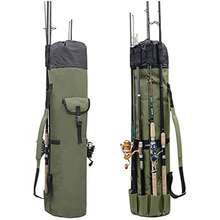 Outdoor Fishing Bag Multifunctional Fishing Rod Bag Sea Rod Fishing Tackle Storage Bag Shoulder Bag - Green - View 1
