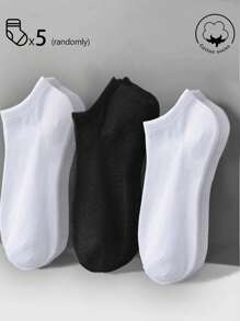 20/10/5/3/1 par de calcetines cortos de algodón para hombre, calcetines invisibles, con diseño antideslizante de doble hilo, blancos, negros, de corte con bucle, suaves y transpirables para el tobillo, adecuados para negocios y ocio, hogar y deportes, estilo universitario, para todas las estaciones, uso diario y uso aleatorio