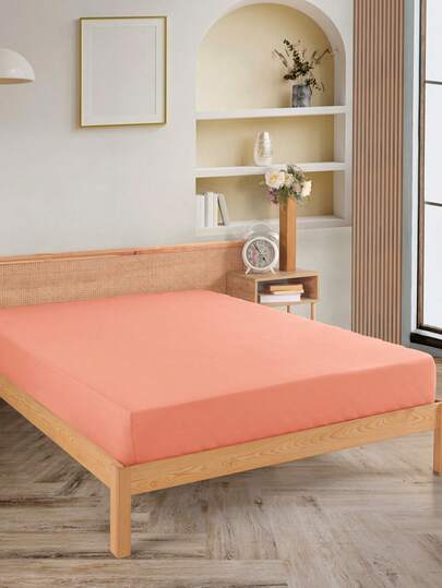  Karden Flower 100% Combed Cotton Jersey Fitted Sheet – Fits Mattresses Up To 25 Cm Deep - Twin/Full/Queen/King/California King - 100cm*200cm - 120cm*200cm - 160cm*200cm - 180cm*200cm - 200cm*200cm