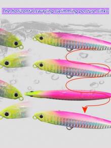 2 peças - MEREDITH MINNOW 100F 14g Isca de Peixe Flutuante com Agitação em Garrafa, 24 Cores, Isca de Peixe MINNOW, Isca Dura de Alta Qualidade, Profundidade Profissional 0,8-1,0m, Isca Falsa/Acessórios de Pesca