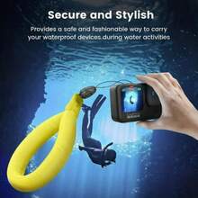Oppselve Waterproof Camera Float Belt - Anti-Sinking Digital Universal Floating Wristband For Camera And Phone, High-Grade Photography Buoyancy Bracelet, Yellow And Red Options, Underwater Photography Gear | Floating Camera Support | Adjustable Camera Strap, Camera Accessories