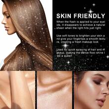 Ytruns Spray de purpurina de 100 ml para resaltar, se puede usar en el Body/cabello/ropa - 1 unidad - Ver 5