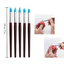 41pcs Pottery Tool Set, Clay Carving Knife Line Drawing Brush Embossing Shot Stick Silicon Dot Pen