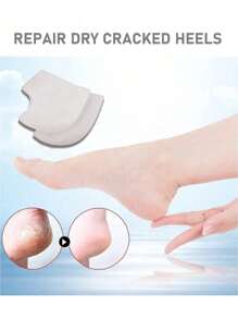 1/2pairs Gel Heel Protectors, Prevent Blisters Heel Sleeves, Silicone Heel Cups And Ankle Protectors, Relieve Heel Pain And Cracked Heels, For Men And Women