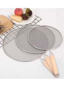 1 pieza Cubierta de red anti-salpicaduras de aceite, protector de salpicaduras con malla de acero inoxidable para sartén, olla de cocción