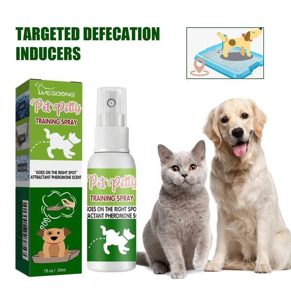 YEGBONG Pet Toilet Training Spray Location-Based Defecation Inducer Prevent Defecating Anywhere Avoid Getting Dirty Carpets Clothing Keep Clean No Irritation Train Agent