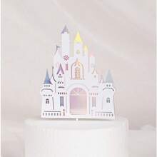 Decoración de cumpleaños feliz del castillo de la princesa princesa, decoración para el hogar, para hornear, cupcakes, toppers, banderines para pasteles, suministros de fiesta, regalo de amor - Multicolor - Ver 10