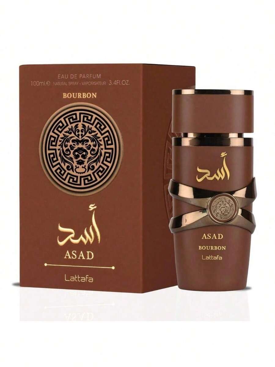 Lattafa Asad Bourbon 淡香水 中性 EDP 香水 3.4 盎司/100 毫升 持久留香 女友 妻子 母亲 朋友 男朋友 丈夫 父亲 兄弟 生日 毕业派对 旅行 露营 户外 学校 校园旅行 节日 周年纪念 秋季 万圣节 秋季造型 男式 - EDP - 查看 1