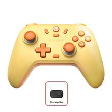 GAMESIR T4 Nova Lite Gaming Tri-Mode Controller, Joystick Without Dead Zone, 6-Axis Gyroscope, Linear Trigger, 2.4G/Bluetooth/Wired Second Connection, Universal For Switch/Steam/Android/IOS, Yellow - Yellow - View 4