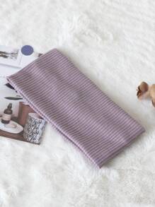 Diadema a rayas de color liso para mujer (1 pieza), versátil para lavarse la cara, maquillarse, hacer deporte, usar a diario, como accesorio para el cabello, ideal para otoño, viajes y como detalle para rellenar calcetines navideños.