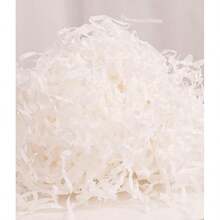 500g Beige Salafia, Shredded Paper, Wedding Gift Bag, Candy Box, Filling, Pleated Paper Chicken Nest Grass - Beige - View 2