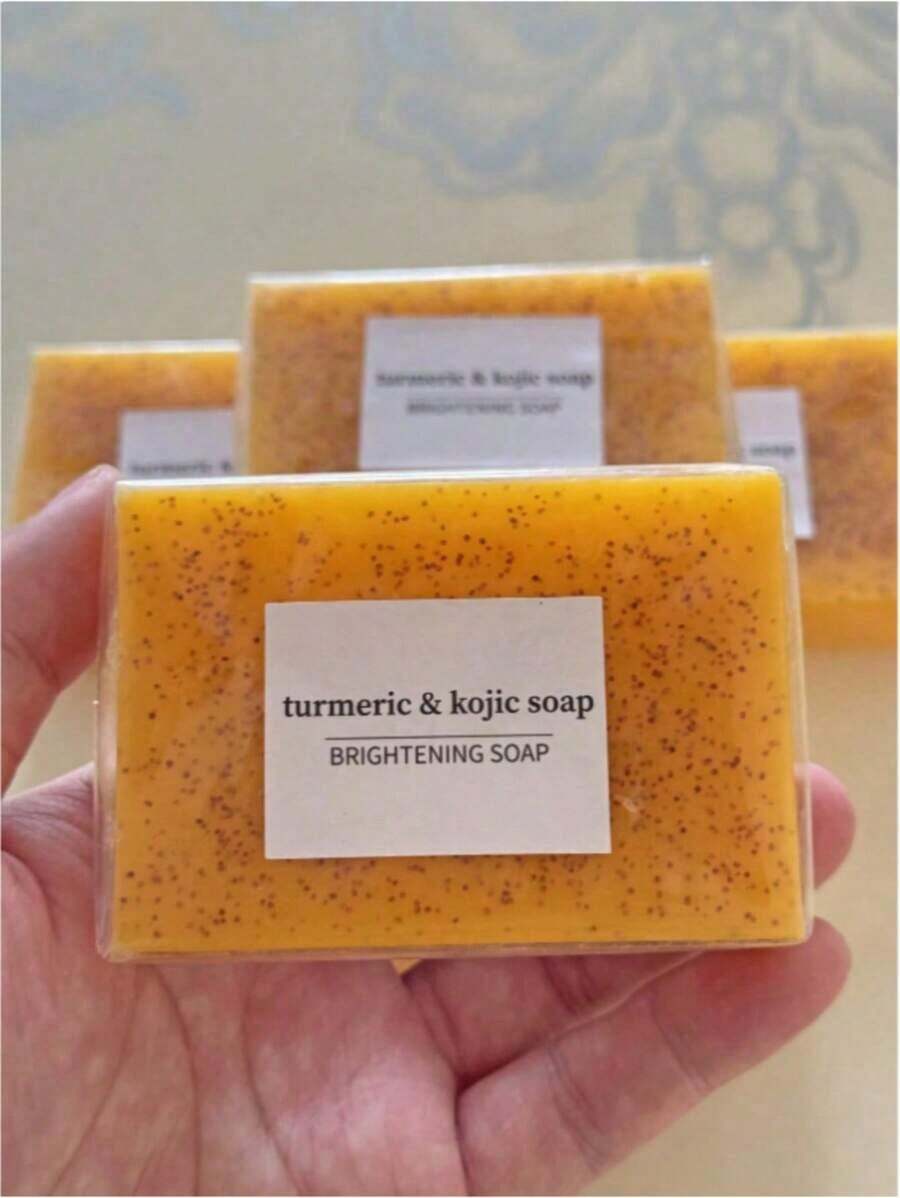 8PCS Turmeric Soap,Deep CleansingSoap,Moisturizing Soap For Body,Body Wash & Soap For Women& Men Jabon Curcuma Body CareComfort Skin Care