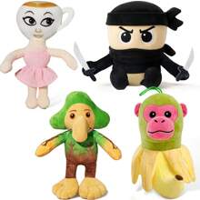 意大利 Brainrot Toy，可爱的 Tralalero Tralala、Tung Tung Tung Sahur 和 Ballerina Cappuccina 毛绒玩具，适合儿童和成人，适合粉丝，可爱的鲨鱼毛绒玩具，适合富有想象力的游戏