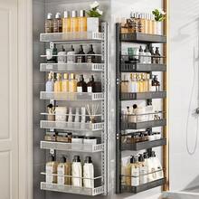 6-Tier Over-The-Door Storage, Adjustable Metal Hanging Basket Over The Door, Pantry Organizer, Hanging Or Wall-Mounted Spice Rack, Can Organizer For Kitchen, Bedroom, Bathroom - Black - View 4
