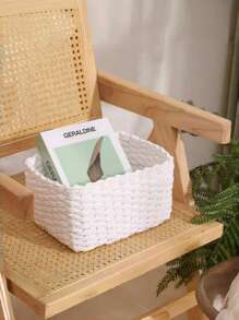 Handgeflochtenes Aufbewahrungskorb Set mit 1 oder 3 Stücke, Papierseile Material Aufbewahrungskorb, für Heim-Organisation und Lagerung, geeignet für Wohnzimmer, Schlafzimmer, Küchenschrank und Büro, Heim-Dekoration, Landhausstil-Dekoration (Klein + Mittel + Groß), Regalkörbe