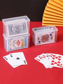 1 قطعة من صناديق التخزين الشفافة القابلة للتكديس - حاويات مستطيلة قوية مع أغطية آمنة لحفظ الخرز وقطع الألعاب وبطاقات الأعمال والحرف اليدوية والملحقات - شفافة ، حلول تنظيم متعددة الأغراض (العيوب البسيطة لا تؤثر على الاستخدام)