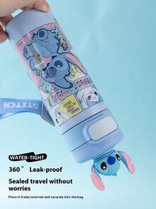 Disney 6-12岁学生水壶，316不锈钢保温水杯，适合学校使用，可直接饮用 - 彩色 - 查看 3