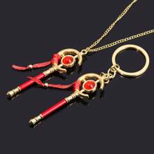 1 件全新动漫钥匙扣弗里伦魔法棒装饰角色扮演道具可爱吊坠挂饰角色扮演钥匙扣玩具礼物