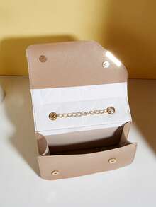 女士手提包，韩版风格新款休闲时尚几何绗缝磁扣锁个性化百搭女士斜挎单肩包 - 彩色 - 查看 9