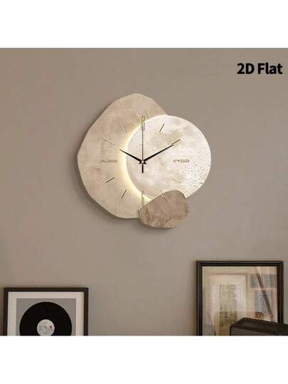 1pc Creative Asteroid Texture Wand Clock, Super Silent Quartz Movement, No Ticking, ating Clocks In Living Rooms,Bedroom Room, Offices, Restaurant, Cafes, Perfect ative Friends Family view 7