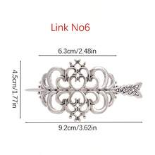 1pc Viking Hair Clip, Vintage Celtic Knot Hair Clip, Inspiring Tree Of Life Hair Clip, Elegant Metal Hair Accessory, Gift For Women, Hair Accessories, Head Accessories - Antique Silver - View 20