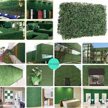 TAPETE DE HOJAS VERDES ARTIFICIALES, DECORACIONES PARA JARDIN, BLACÓN, HOGAR. PLANTAS FALSAS DE PLÁSTICO, TAPETE DE PLÁSTICO, FOLLAGE ARTIFICIAL VERDE. - Verde B 6 - Ver 3