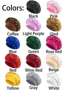 3/2/1pc Silk Bonnet For Sleeping Women ,Luxurious Satin Silky Bonnet With Adjustable Tie,Hair Accessories For Women,Head Scarf For Women's Hair,Hair Care, And Shower Luxurious Satin & Silk Bonnet For Sleeping - Adjustable Comfort Fit With Tie Band - Unisex Night Hair Protection For Men & Women