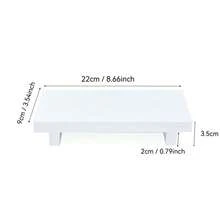 1 khay đựng đồ phòng tắm nhỏ, chân đế bằng gỗ, đồ trang trí phong cách cổ điển, khay trang trí bằng gỗ - nhỏ, tiết kiệm không gian cho phòng tắm, nhà bếp và đồ mỹ phẩm, khay đen, khay trắng, khay gỗ nâu - Nhiều màu - Xem 14