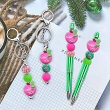 25pcs 15mm Round Silicone Beads, DIY Craft Materials - Teacher's Day And Back To School Gift Set, Suitable For Pens, Necklaces, Key Chains, Birthday, Holiday, Father's Day, Mother's Day Gifts - Campus Series - View 3