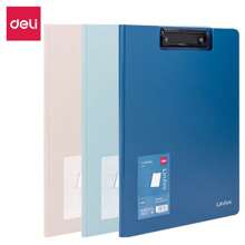 Deli A4 Klemmbrett (3 Farben), glatte abgerundete Ecken, hautfreundliches Design für Büro & Schule - 1 Stück, für Schulmaterial, Rückkehr zur Schule