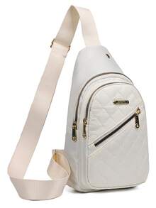 Front-Padded Backpack - Korean Style - Simple Men's Chest Bag - New Model - Multi-Layered Embroidery - Outdoor And Casual Chest Bag - Multicolor - View 8