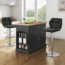 Barstools - สีดำ - หนัง - ดู 4