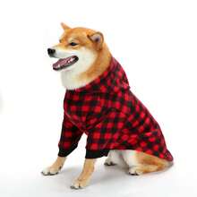 Pet Shirts - Yellow and Black Plaid (double-sided) - View 6