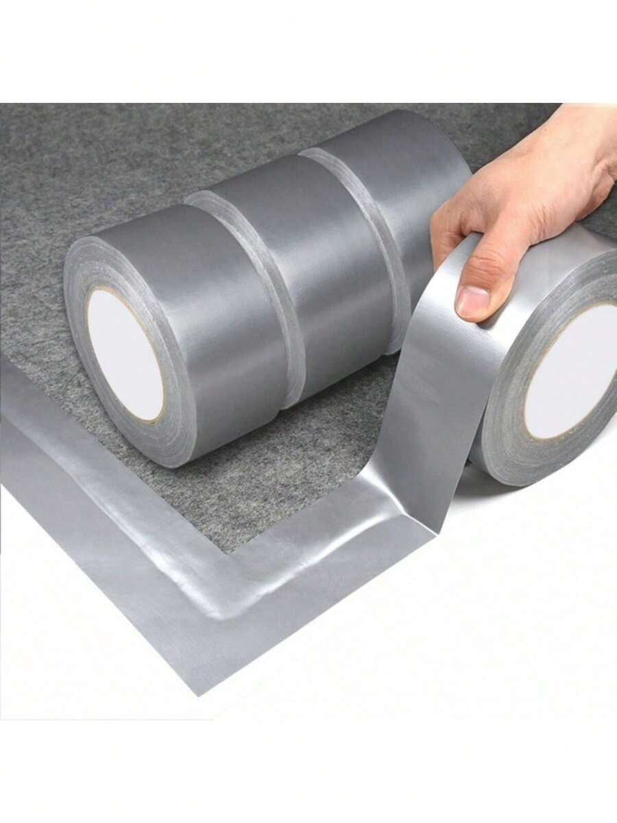 1 Roll Aluminum Foil Tape, Caulk Strip, Self-Adhesive Waterproof & Mildew Resistant Tape For Bath Tub, Bathroom Shower, Toilet, Kitchen, Basin Rim - Multicolor - View 1