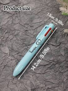 Custom Ballpoint Pen-Six Colors With Name,Personalized Teacher Pens,Customized Gel Pens,Customizable Text Writech Pens,Birthday Gifts,Teacher's Day Gifts,Anniversary,Back To School Gifts,Red/Purple/Orange Color/Blue/Black/Green, Students,Friends,Men,Women,Home,Business,Work,Office,Christmas Gift Supplies - Style a - View 2