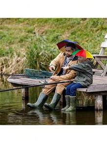 1 pezzo Cappello ombrello senza mani - Fascia elastica per ombrello con protezione UV adatta per campeggio, pesca, escursionismo e attività all'aperto | Attrezzatura portatile e leggera per la protezione dal sole