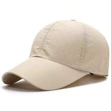 Quick Drying Hat. Outdoor Breathable Sun Protection And Shading. Baseball Cap. Simplicity. Mesh Baseball Cap - A - View 7