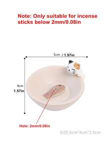 1个日式桌面香炉，创意树脂香炉装饰，不适用于31厘米长的香棒 - 彩色 - 查看 22