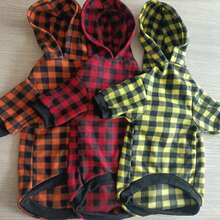 Pet Shirts - Yellow and Black Plaid (double-sided) - View 4