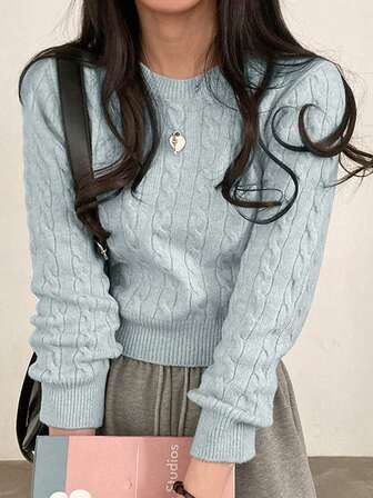 2025秋冬女士休闲时尚设计长袖毛衣