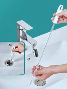 1/2/4pcs White Pipe Drain Cleaner, Hair Catcher, Bathroom/Kitchen Cleaning Tool