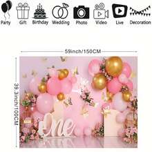 Cenário de Fotografia para Aniversário de 1 Ano, Bottom de Foto de Sala Floral Interna, Estúdio de Fotografia, Natal