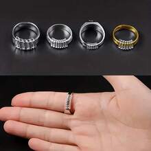 A Set Of 4 Ring Adjusters In 4 Different Sizes, Suitable For Loose Rings, Transparent Silicone Ring Protectors, Suitable For Both Women And Men, Ring Adjusters That Allow You To Adjust The Rings Without Changing Their Size. - 4pcs Transparent - View 7