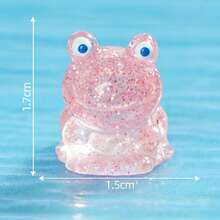30/50pcs Mini Gold Powder Frog Garden Decor - Gold Powder Frog Figurines - Tiny Plastic Frogs - Fairy Garden - Dollhouse Decor - Succulent Resin Crafts - Multicolor - View 2