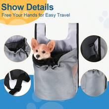 Small Pet Outdoor Backpack, Breathable Mesh, Adjustable Top Opening, Cat & Dog Portable Carrier Cat Carrier Cat Backpack Bike Trailer - Multicolor - View 6