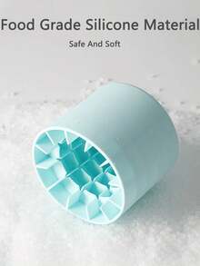 1 个 3D 硅胶便携式冰模，易于脱模的硅胶冰块模具，可容纳多达 60 个冰块，用于制作冰淇淋、酸奶糖果、冰块，非常适合派对、旅行、婚礼、生日、毕业典礼、厨房、户外、冰格、杯子 - 彩色 - 查看 5