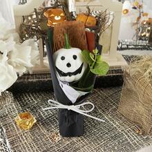 Juego de 5 minicalabazas coloridas para Halloween. Decoración casera DIY. Decoración de escritorio para Halloween, Acción de Gracias, bodas, fiestas sin electricidad, decoración artesanal para festivales y eventos. - Blanco - Ver 2