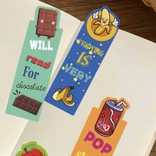 12pcs/24pcs/36pcs Creative Scented Bookmarks With Whimsical Cartoon Artwork, Scratch To Reveal Fragrance Paper Bookmarks, Lovely Stationery For Reading, Premium, Lightweight, Vibrant Desk Accessories For Students, Classroom Activities, Home Study, School Library Time, Giftable Reading Aids, Durable Craft Paper, Playful, Cute, Multi-Scent Options - Multicolor - View 4