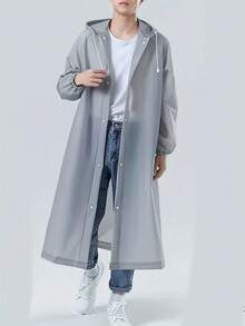 Imperméable réutilisable épais à la mode en EVA pour adultes, randonnée en plein air, portable et pratique