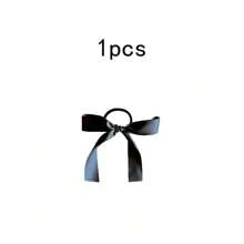 Set de 6 accesorios para el cabello multifuncionales con cintas de satén blanco, lazos, scrunchies - Nuevos estilo coreano elegante y sencillo para sujetar coletas, decoraciones para el cabello para mujeres y niñas, accesorios casuales, regalos y props para fotografía, bandas elásticas para el cabello